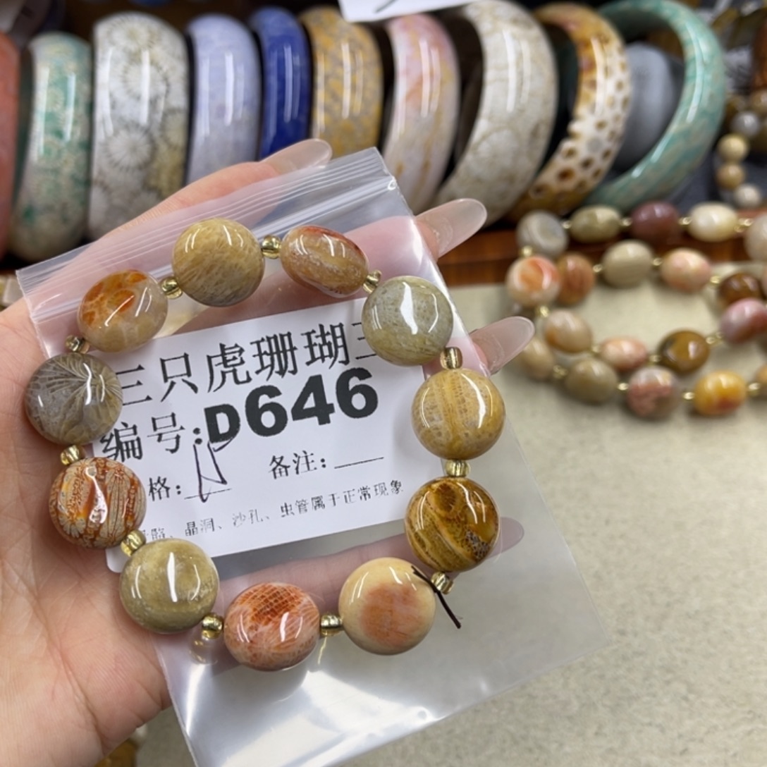 汐***曦硅化珊瑚（珊瑚玉）未镶嵌h