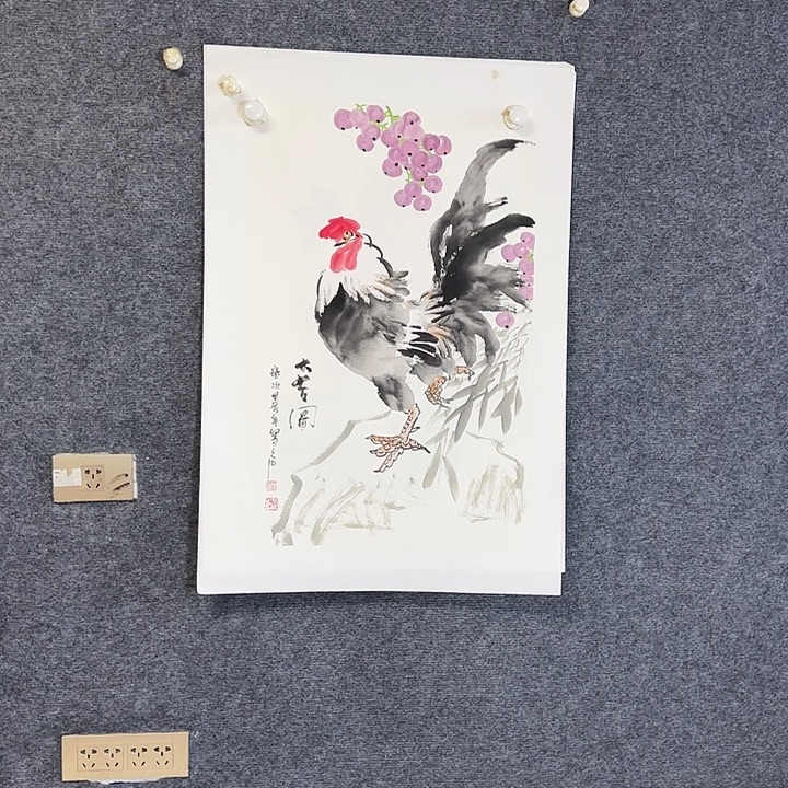 国画国画花鸟画作品