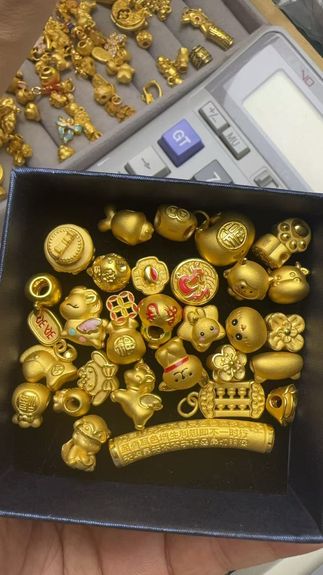 足金999配件3D工艺，