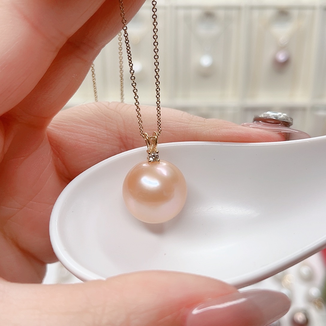 合金淡水珍珠吊坠(赠链)