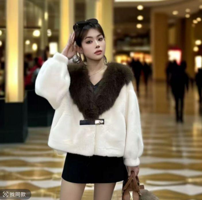 {范范的礼物}连帽重工气质长袖常规款宽松休闲风秋冬宽松型短外套