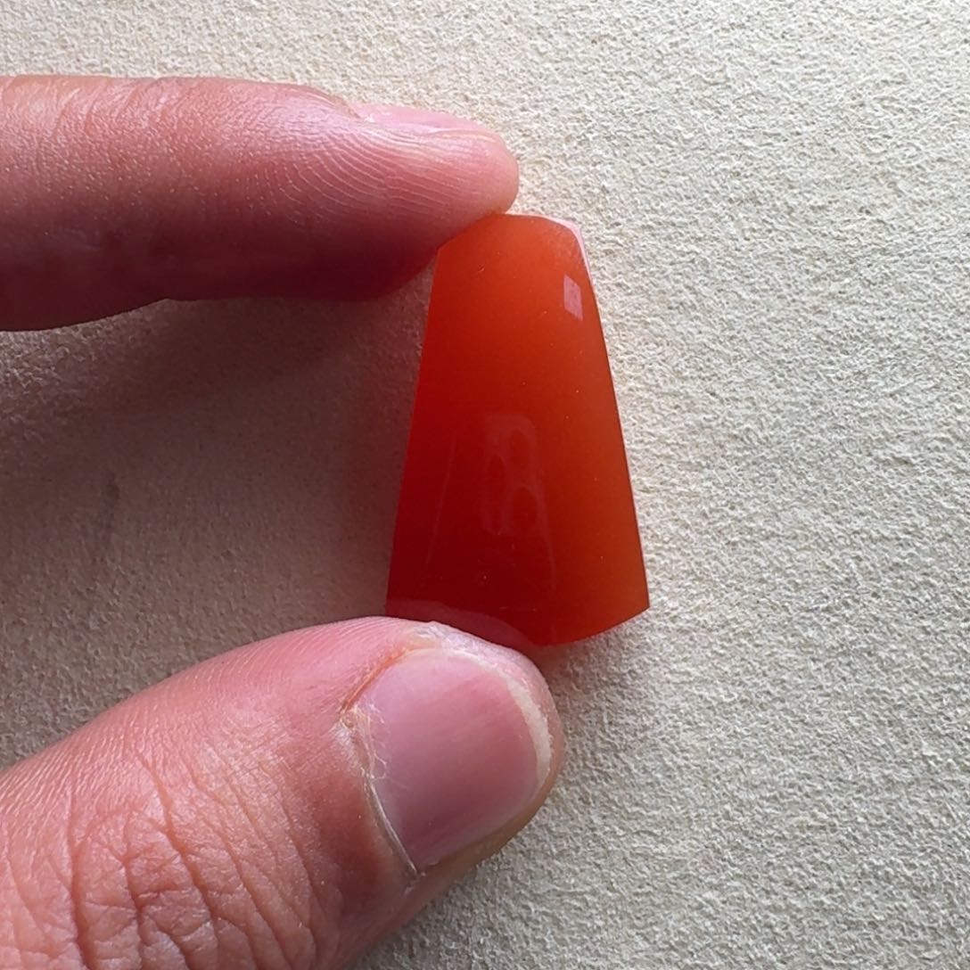 南红玛瑙无事牌未镶嵌