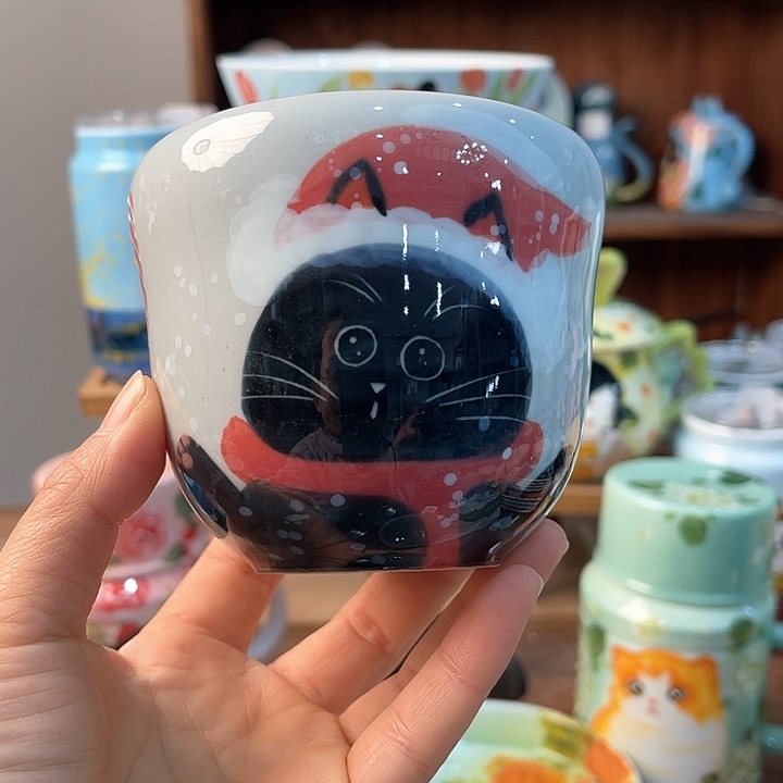 陶景德镇釉下手绘陶瓷 