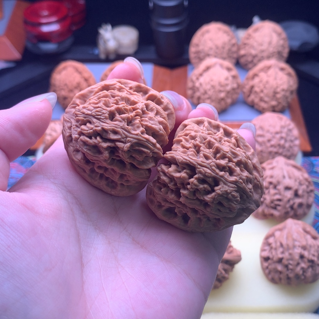 把件文玩核桃三角疆40