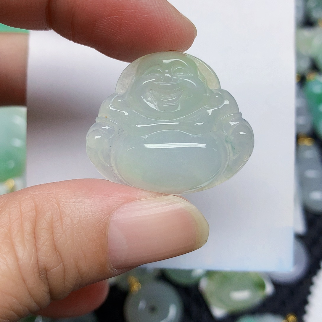 翡翠18K金镶嵌颈饰3577786