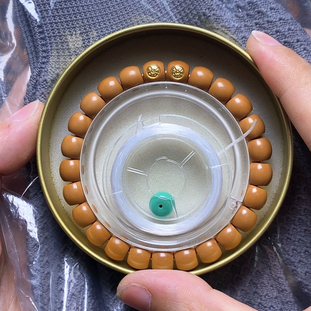 猴头核桃手串双 18k金标毕业小直切尺寸9+全品18号