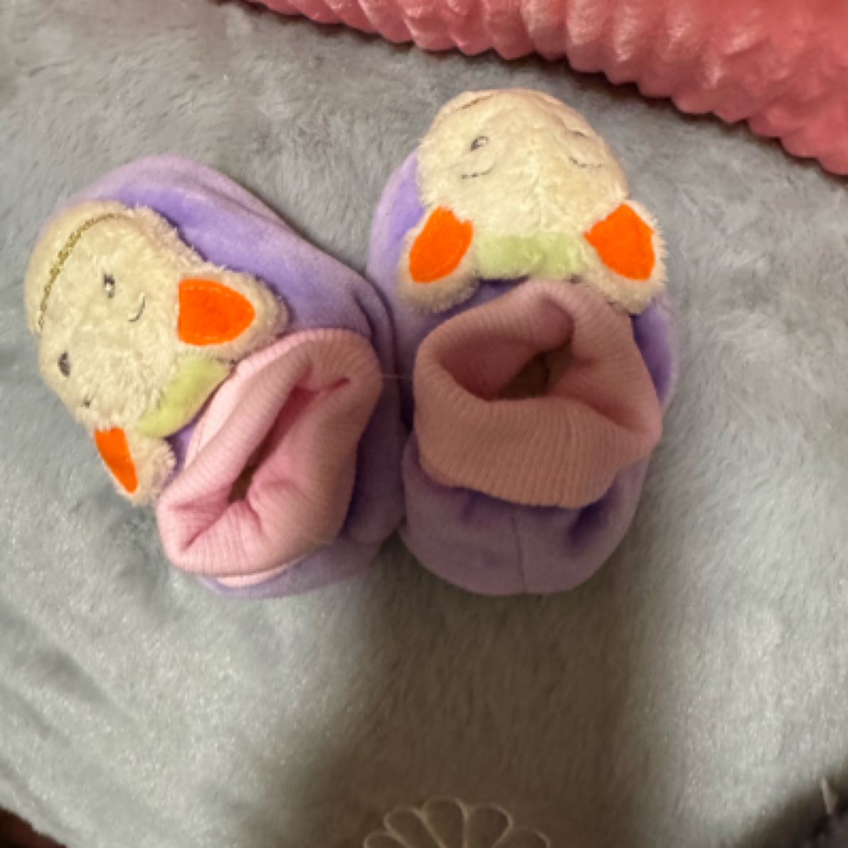 宝宝冬季脚套棉拖鞋棉鞋步前鞋保暖新生儿卡通！可可爱爱