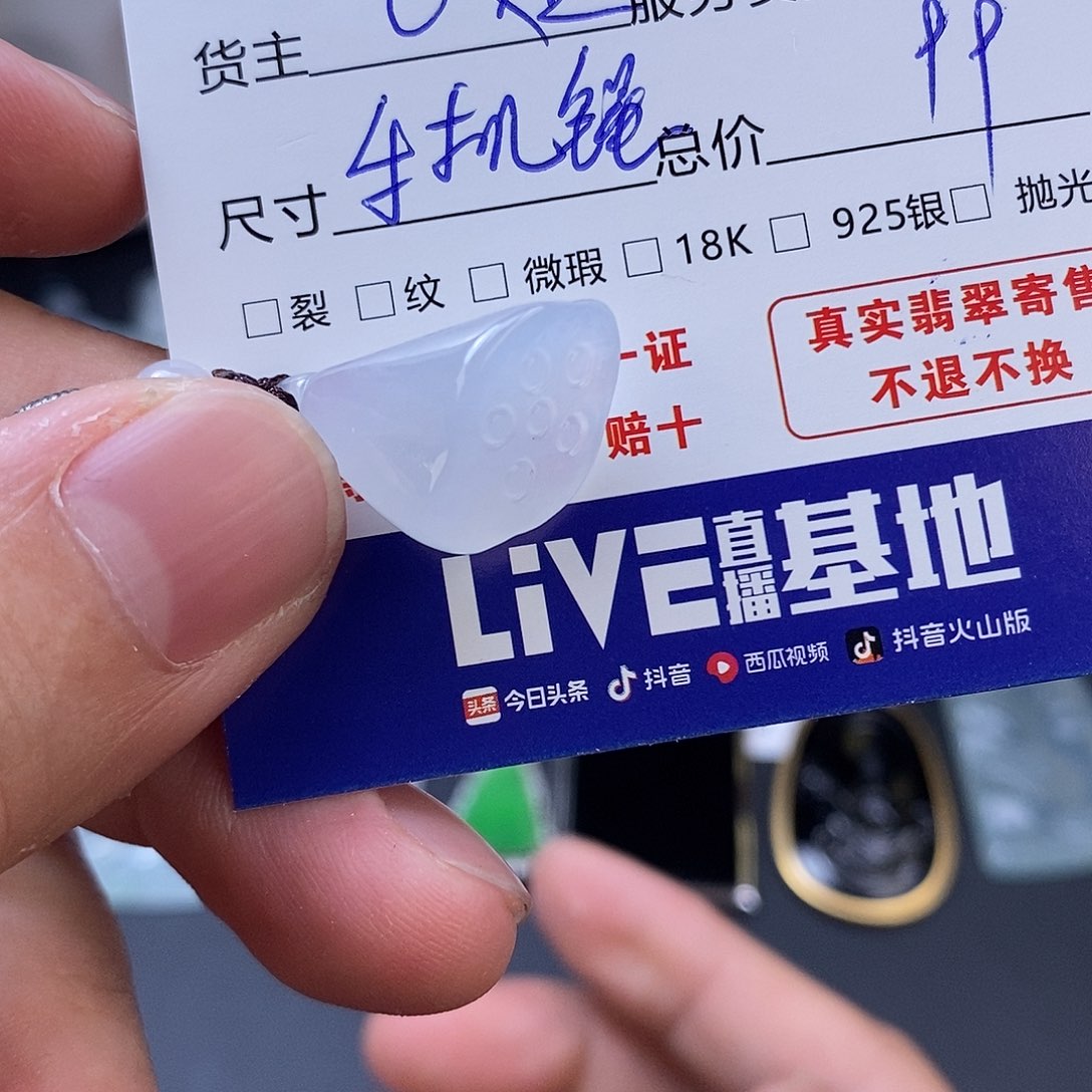 明***天翡翠未镶嵌颈饰翡翠