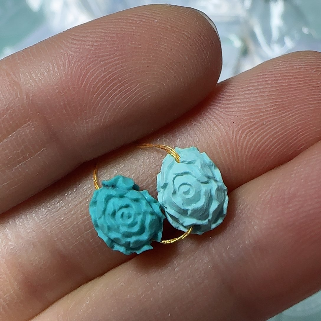 绿松石珠宝半成品未镶嵌