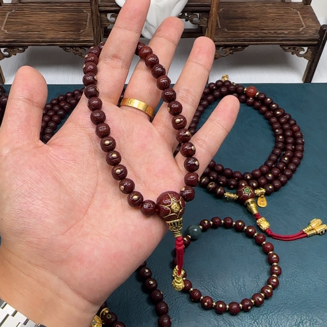 凤眼菩提吊坠凤眼金钉手持8.8