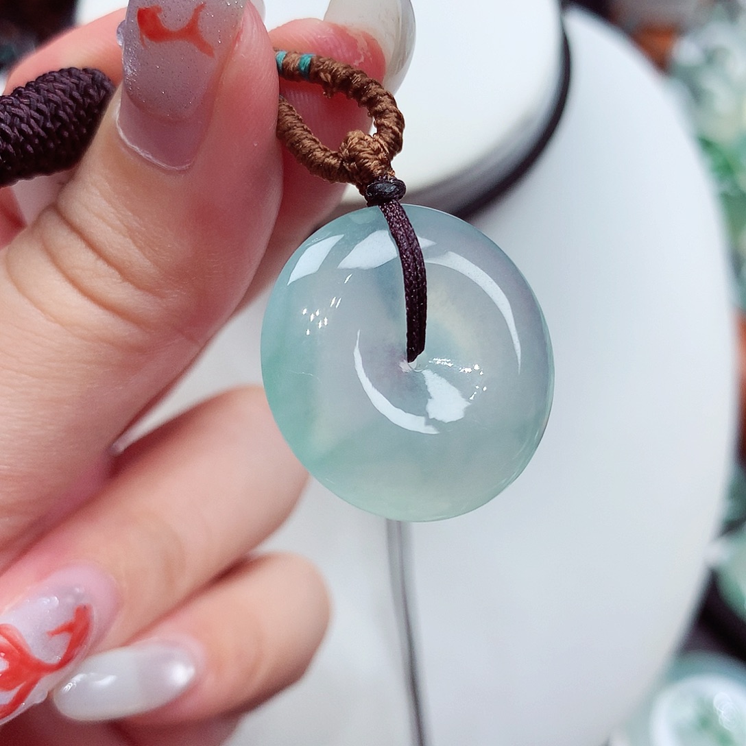 翡翠未镶嵌颈饰翡翠25，23.1/5.5