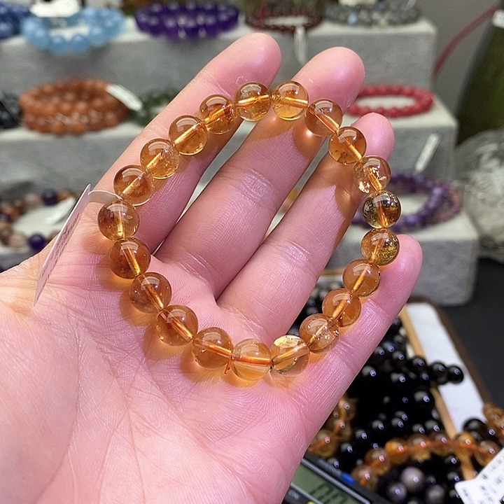 水晶手链未镶嵌黄塔晶9