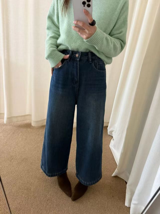 1028时尚新款加绒牛仔裤