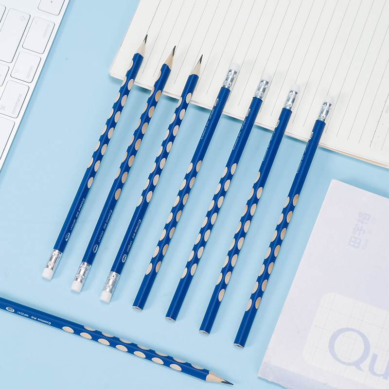 齐心（COMIX）桶装HB矫正握姿洞洞铅笔 MP2041-50 