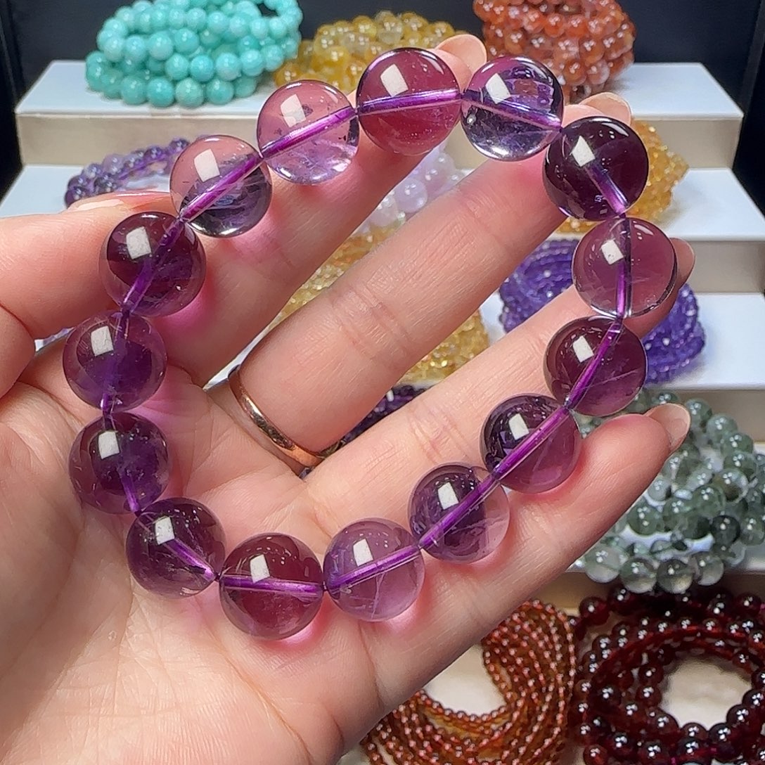 手链未镶嵌紫晶紫水晶手串58.2