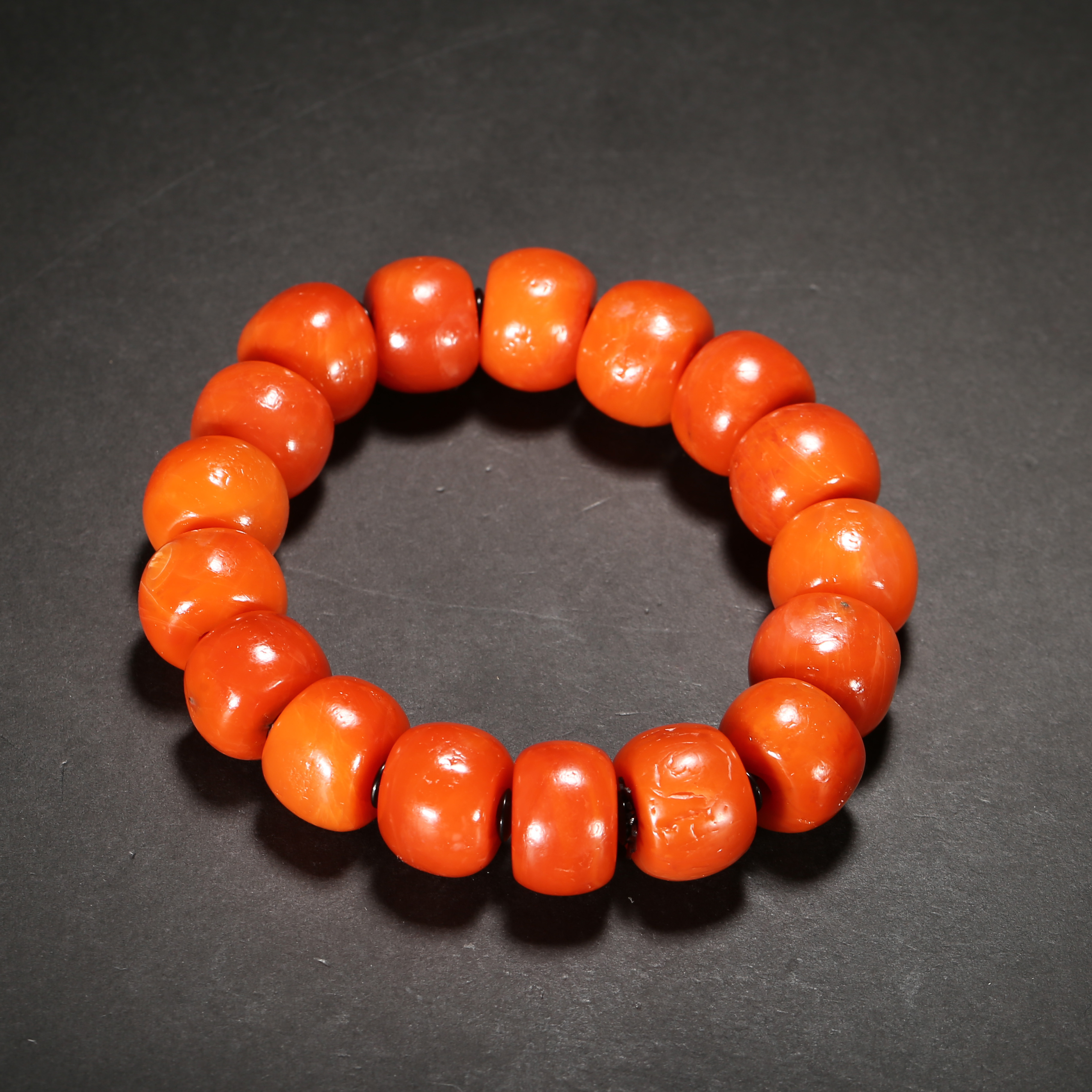 清代*南红手串/04OY0982/玛瑙【北京文博】