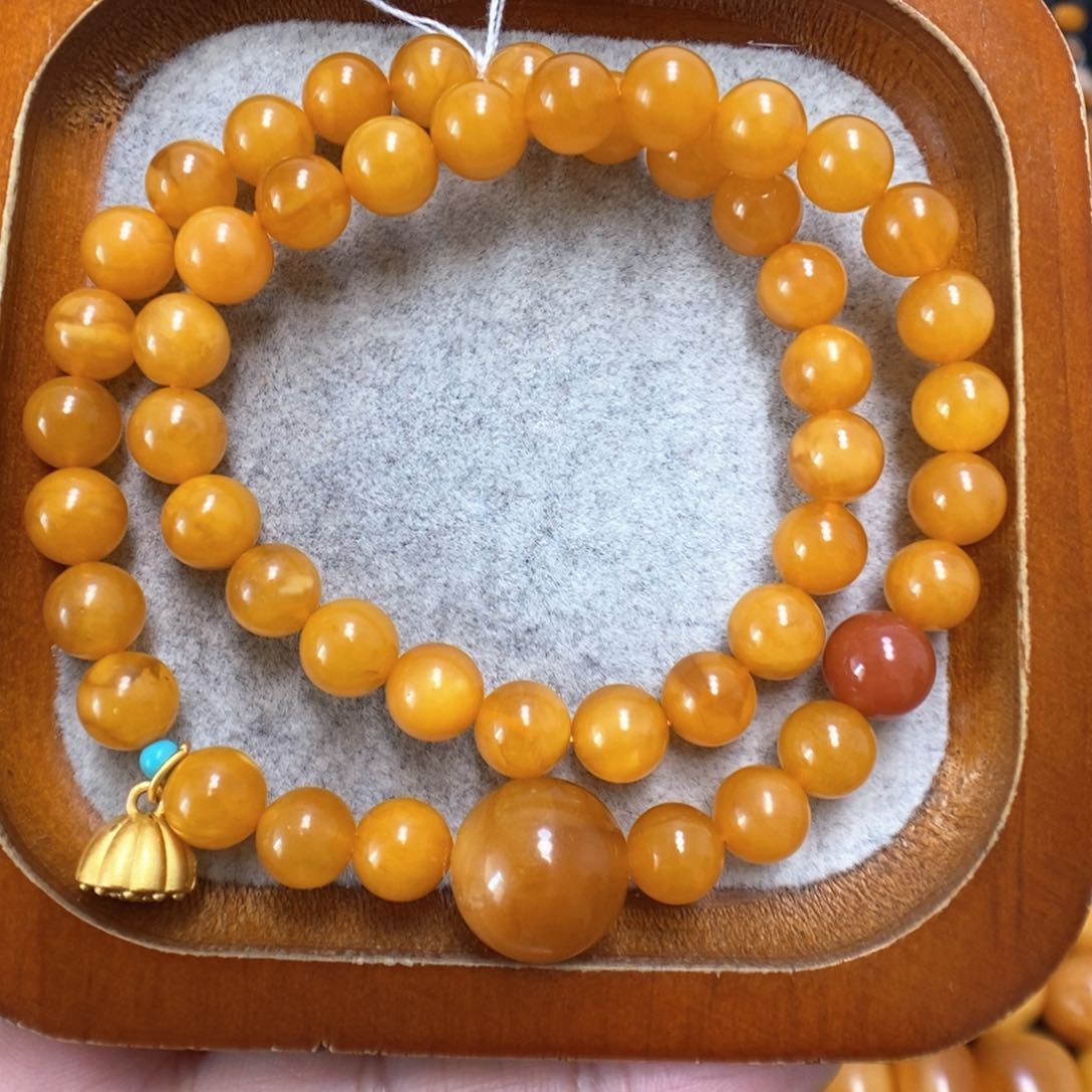 蜜蜡手串未镶嵌蜜蜡