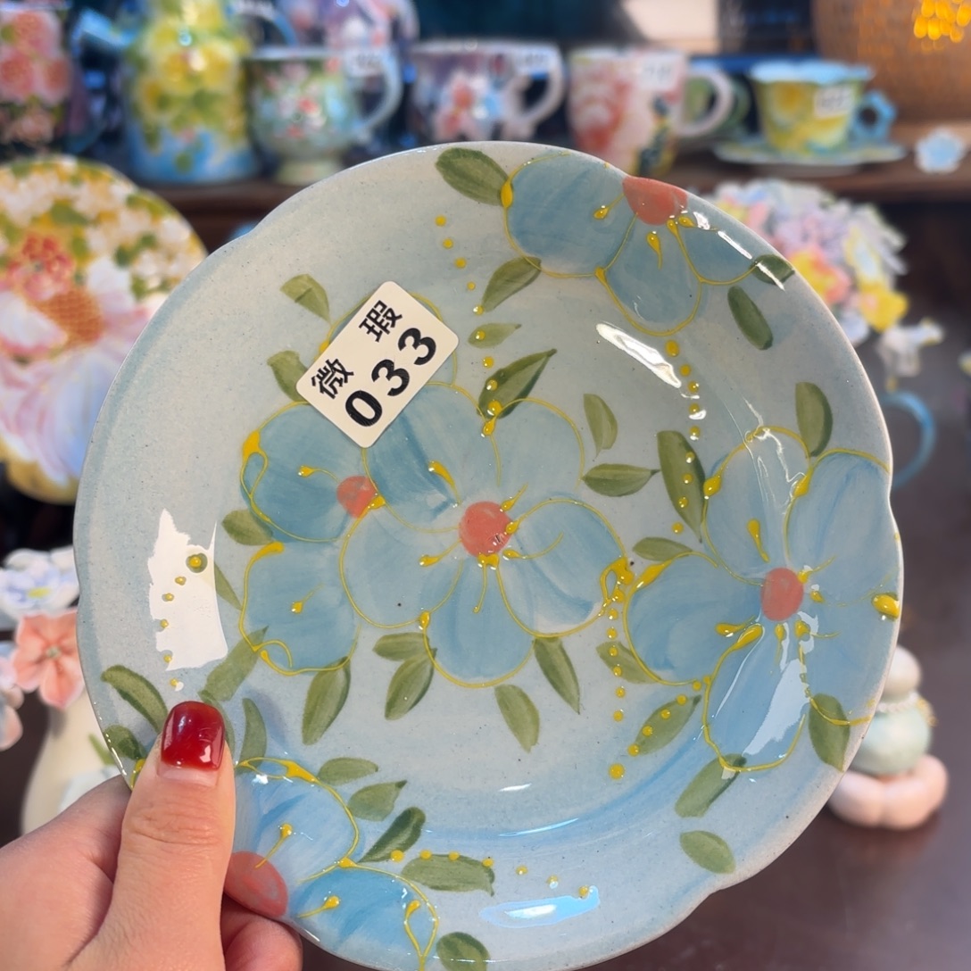 景德镇手绘高温釉下彩陶瓷茶具