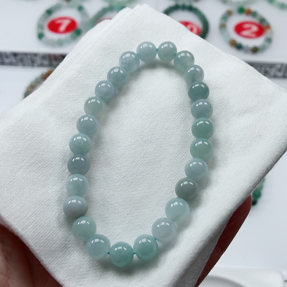 翡翠未镶嵌手链卡7.5（货尾）