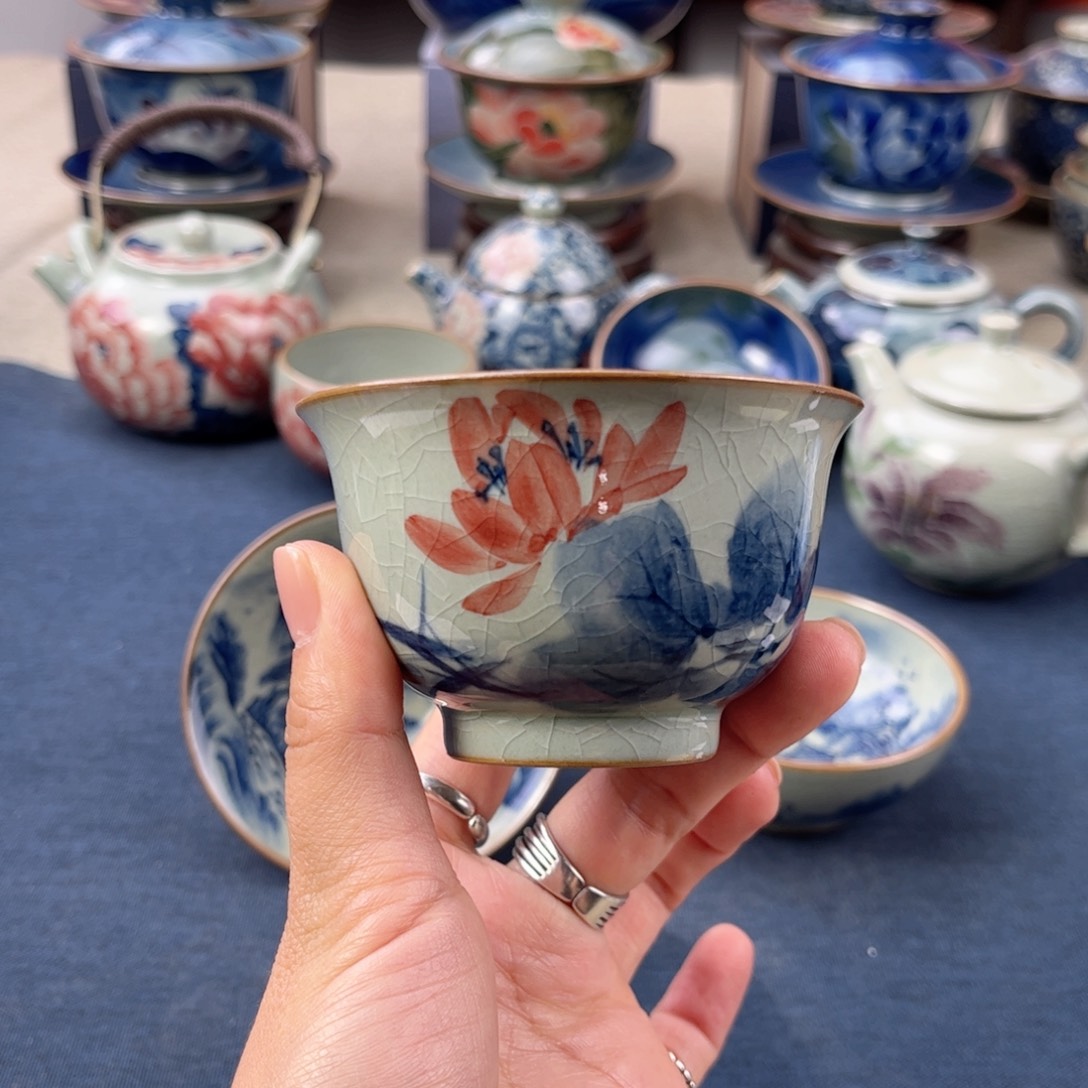 杯景德镇手绘手工茶具