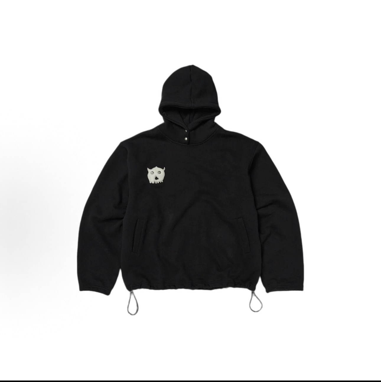 TC FW25卡通骷髅拼皮卫衣