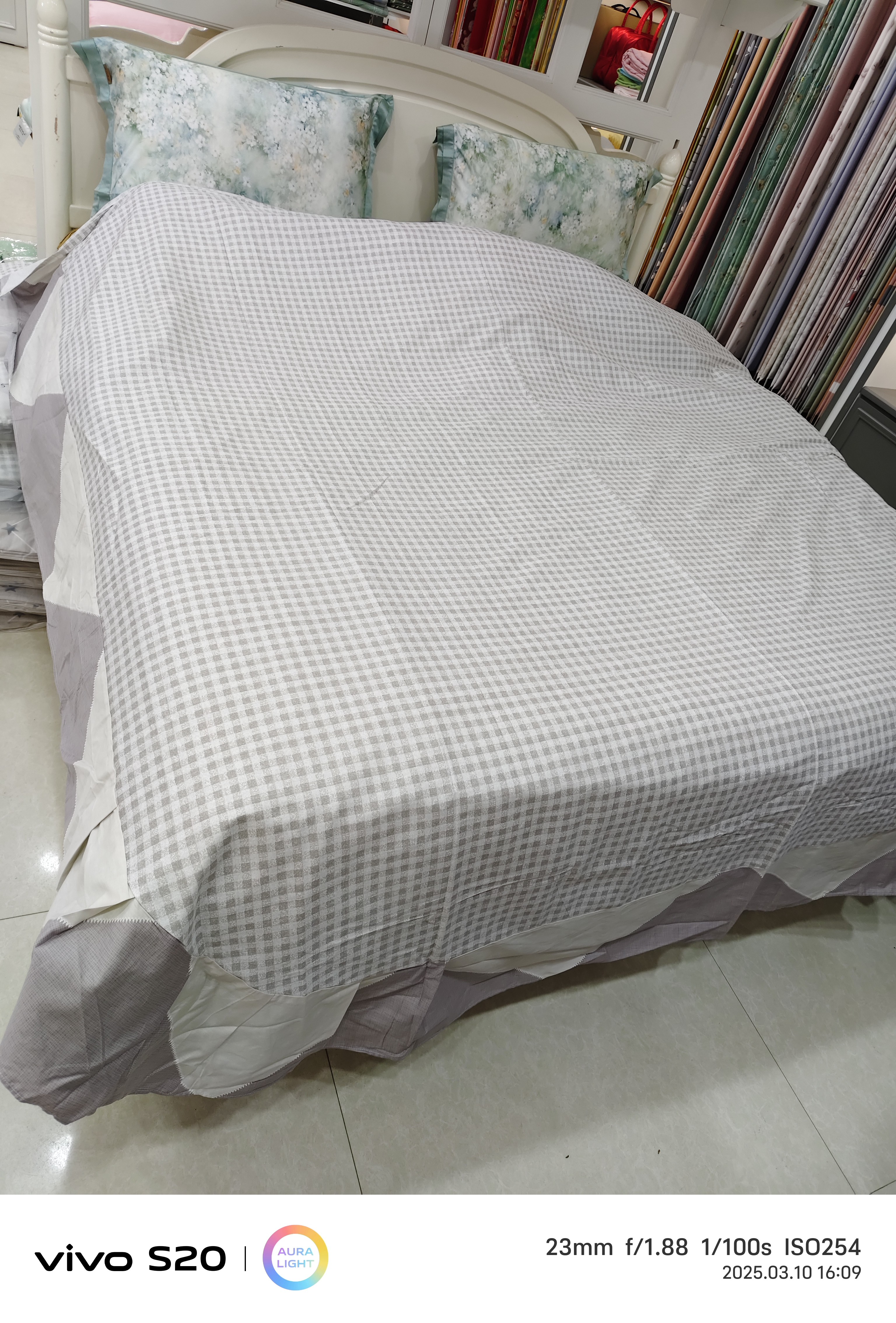 纯棉双人床裙大床单2.45*2.5