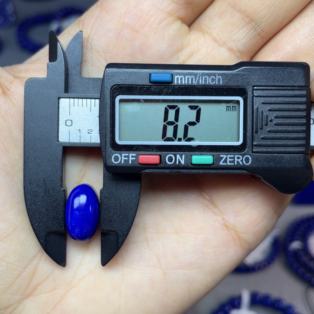 未镶嵌青金石8×14mm裸石蛋面配饰