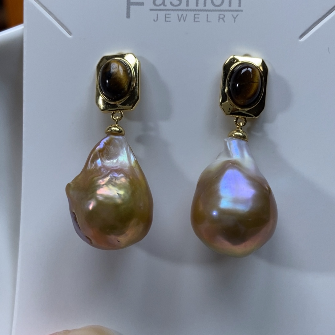 淡水珍珠耳环合金特价590