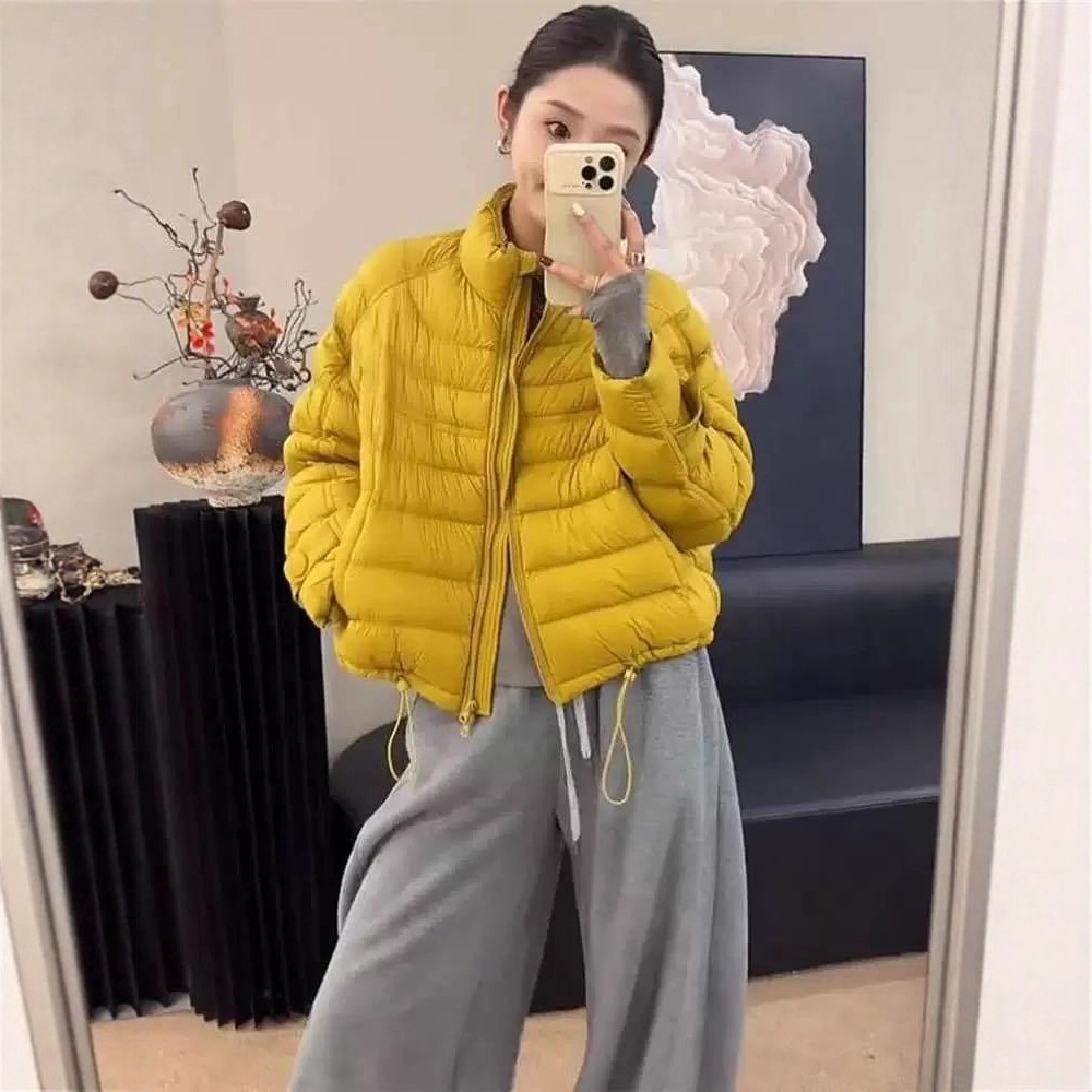 2025年冬款羽绒服女加绒加厚保暖立领新款羽绒服学院风排骨羽绒服