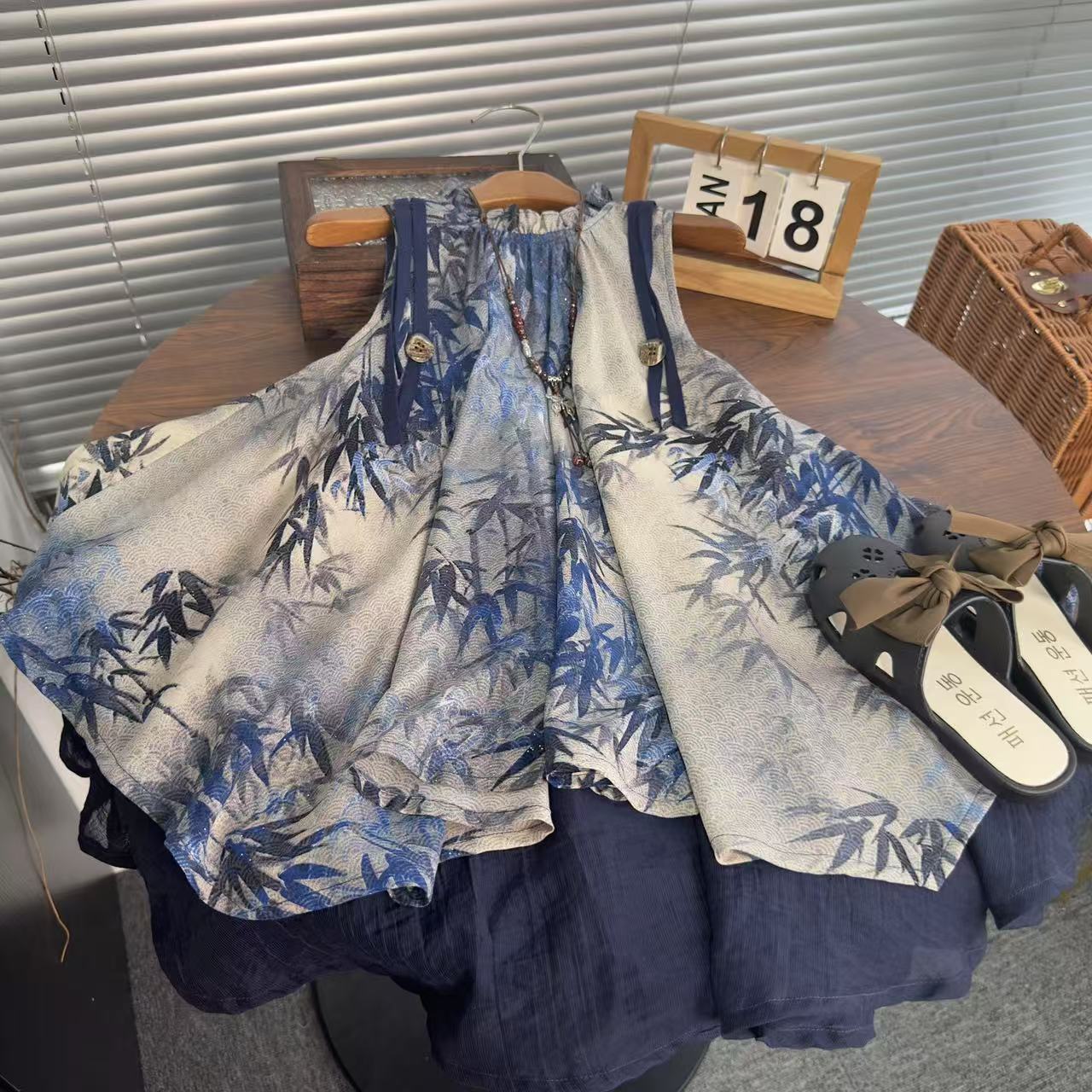 女童夏季新款背心连衣裙