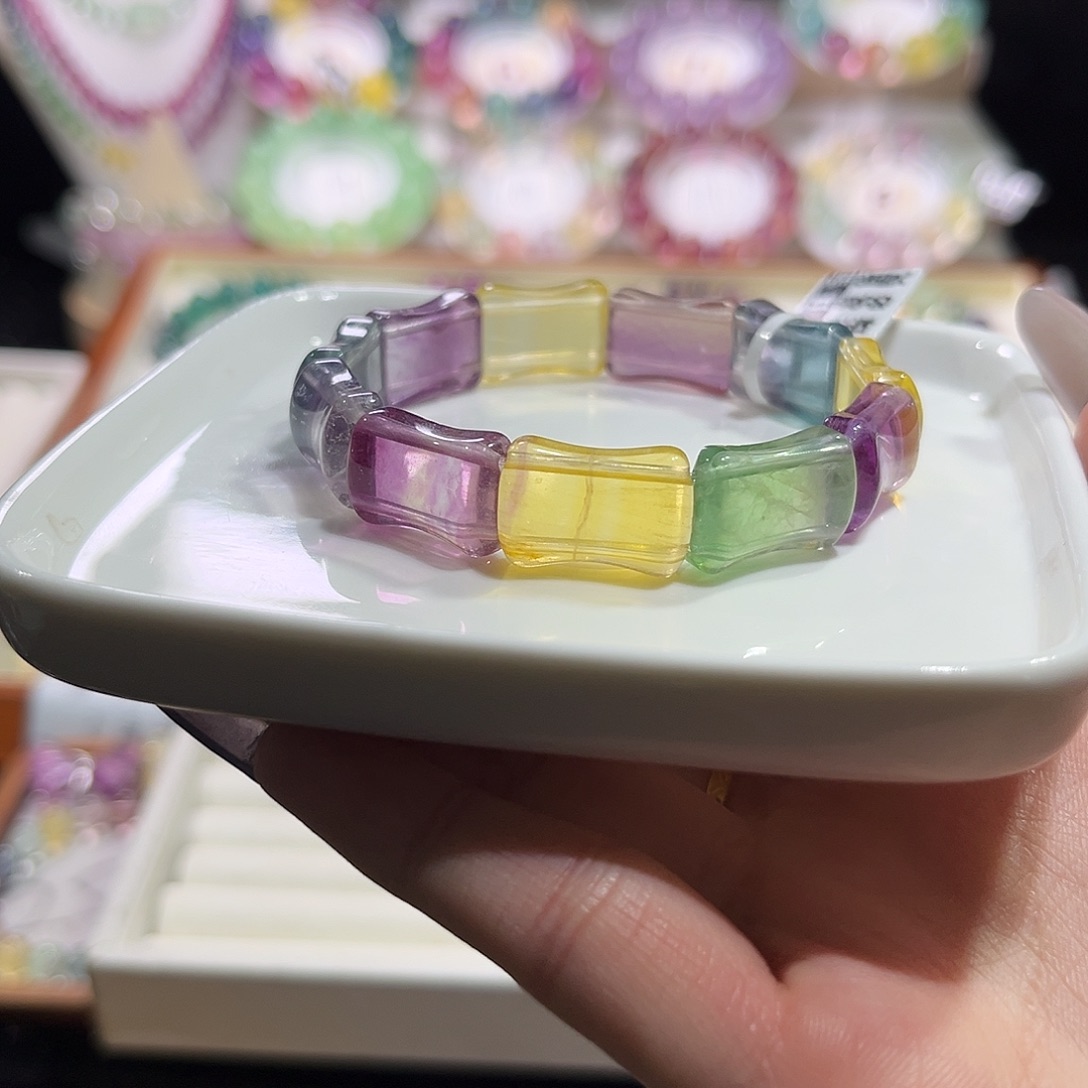 未镶嵌手链萤石手排