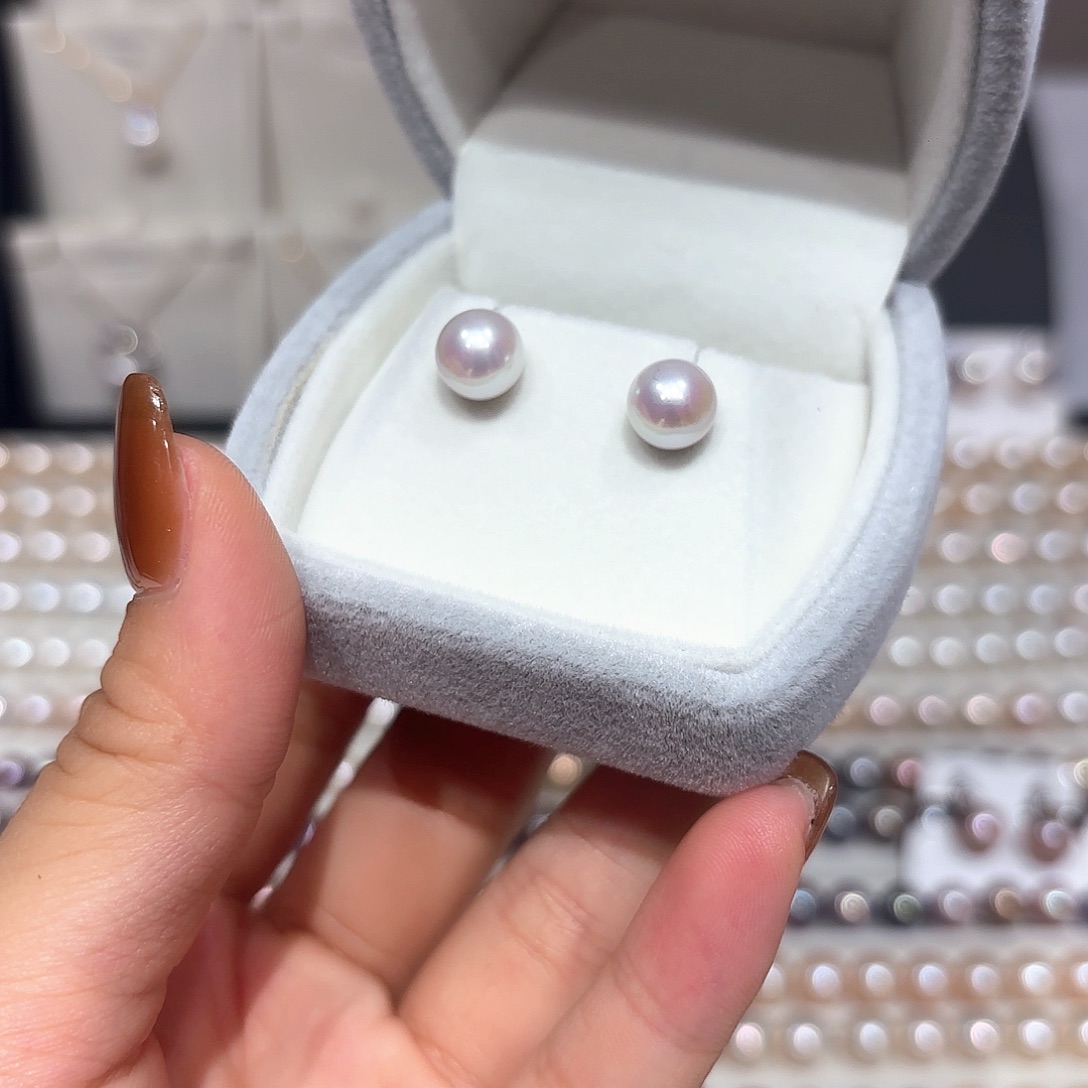 颈饰银S925镶嵌淡水珍珠