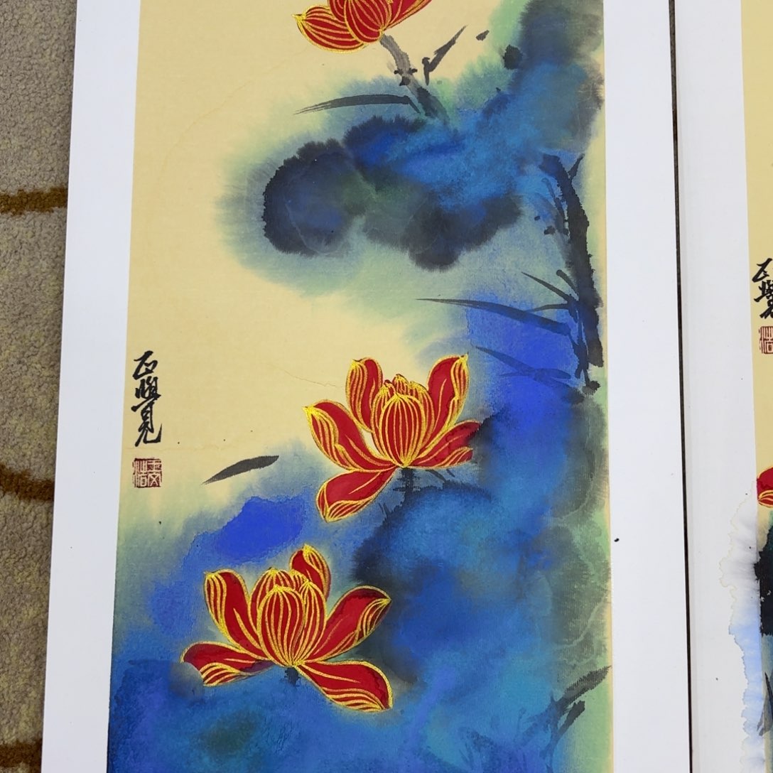 国画卡纸花鸟花鸟