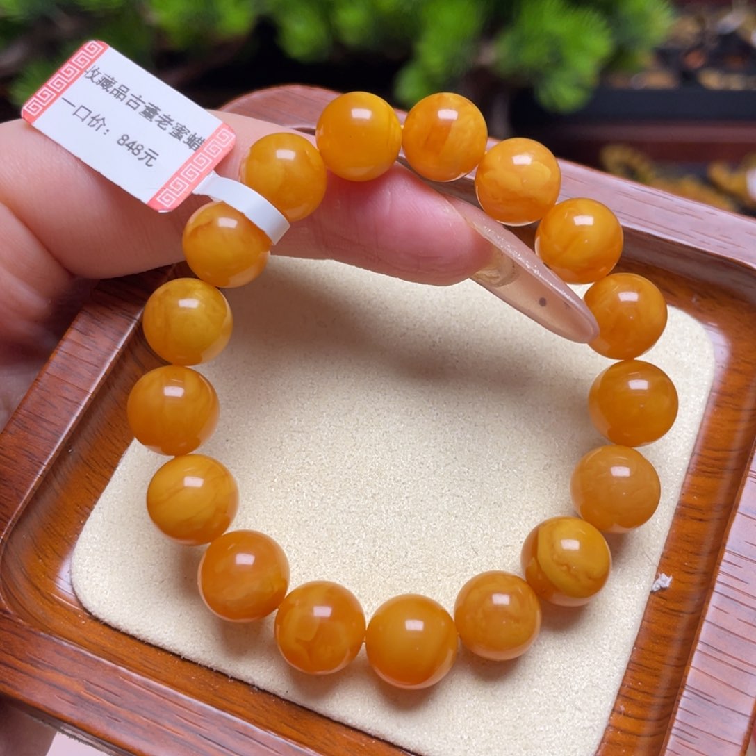 蜜蜡手链未镶嵌手串