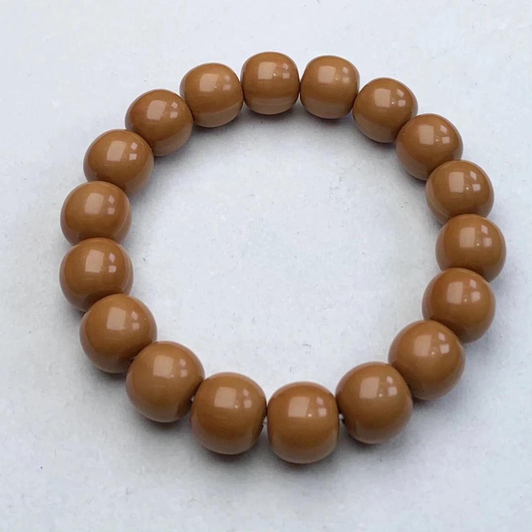 《三姐文玩》聚宝盆料 精工全品老型桶珠 尺寸14+mm