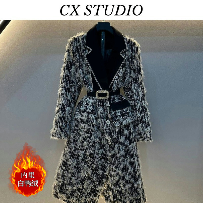 编码90 经典收腰轻奢时尚秋冬季羽绒服（定制女装）TG413