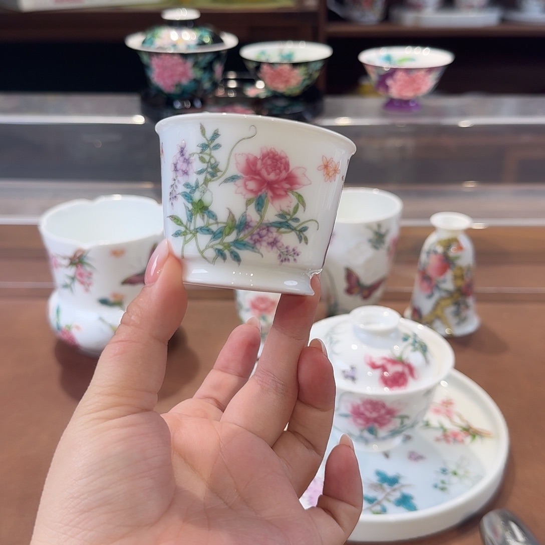 珐琅彩主人杯茶具套装