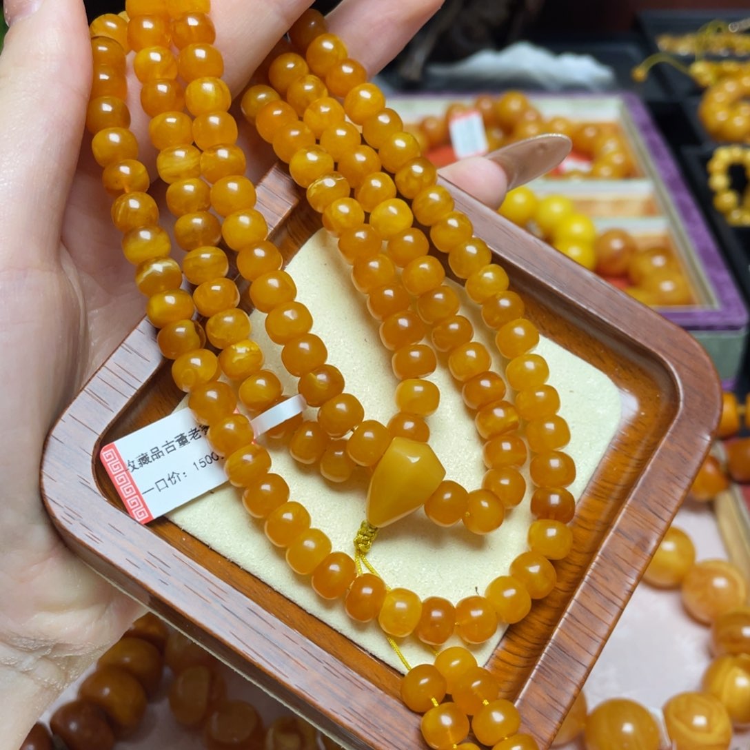 蜜蜡手链未镶嵌手串