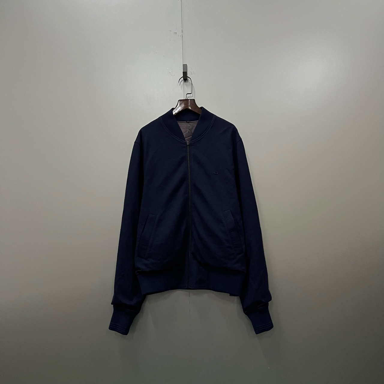 95新 DIOR/迪奥 jp 藏青色小logo双面穿夹克 M码 203324