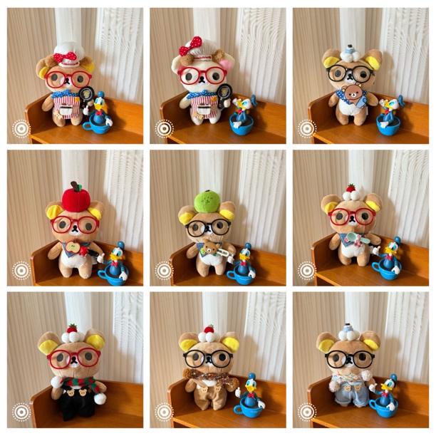 【HOHO手作】熊哥熊妹包包轻松毛绒玩具玩偶挂件 可直接拍 