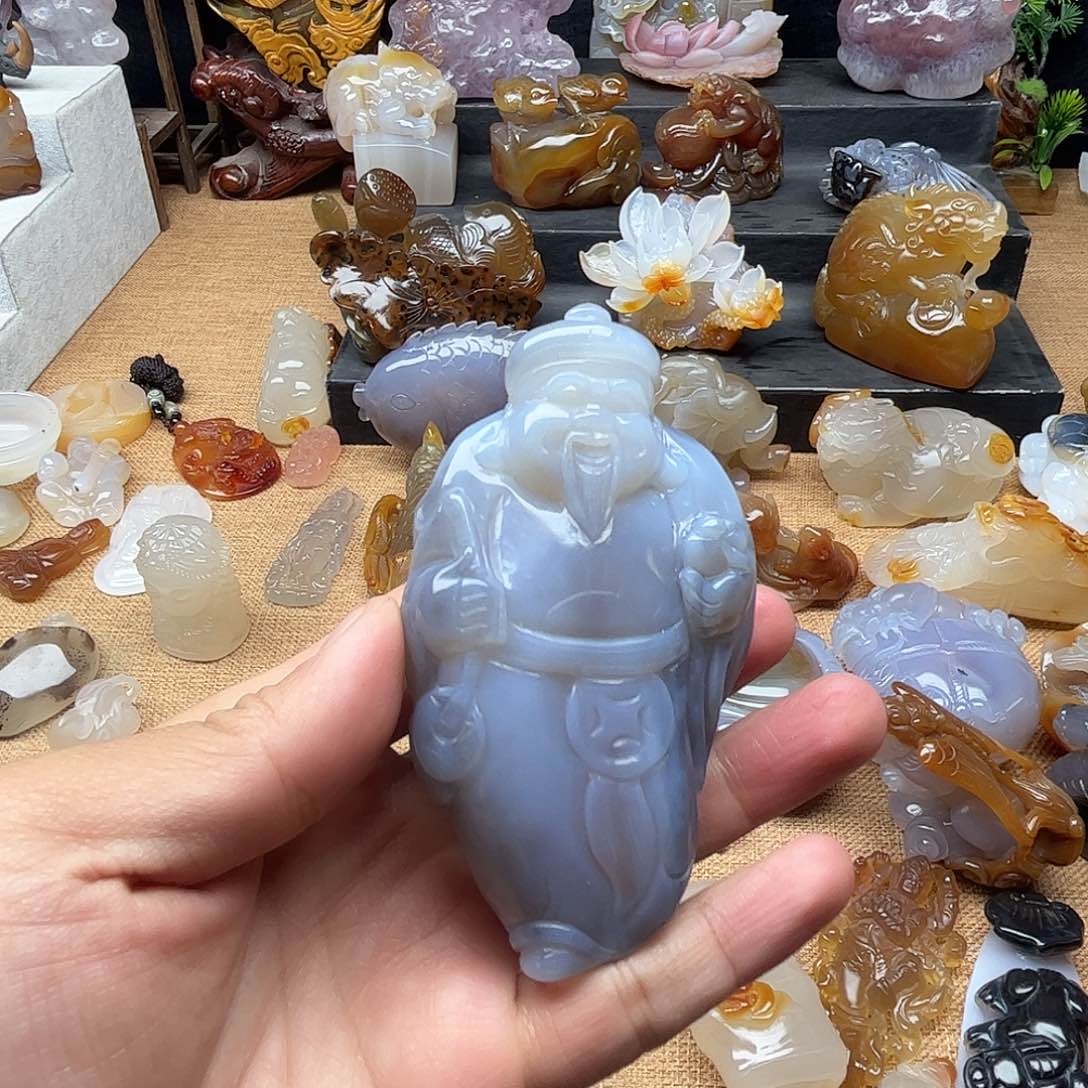 玛瑙/玉髓玛瑙未镶嵌蚊*