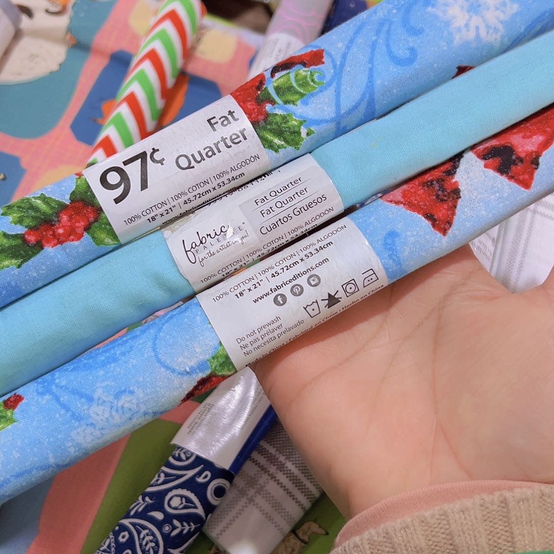 3片纯棉平布45.50一片果子布艺小块