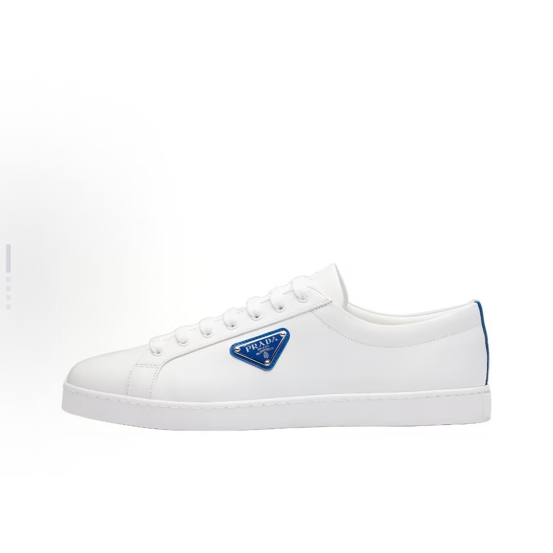 未使用 Prada/普拉达 女款白色时尚百搭低帮系带春季秋季板鞋