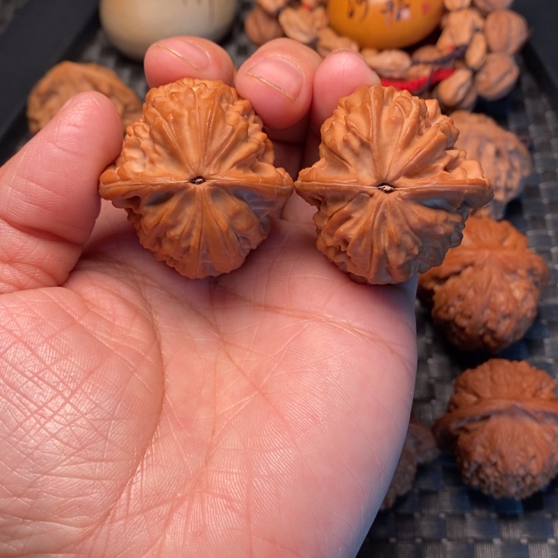 把件文玩核桃芭蕉扇38