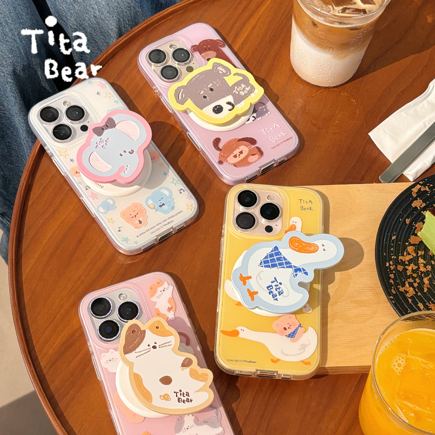 TitaBear-Tita我与爱宠可爱多巴胺防摔苹果磁吸手机