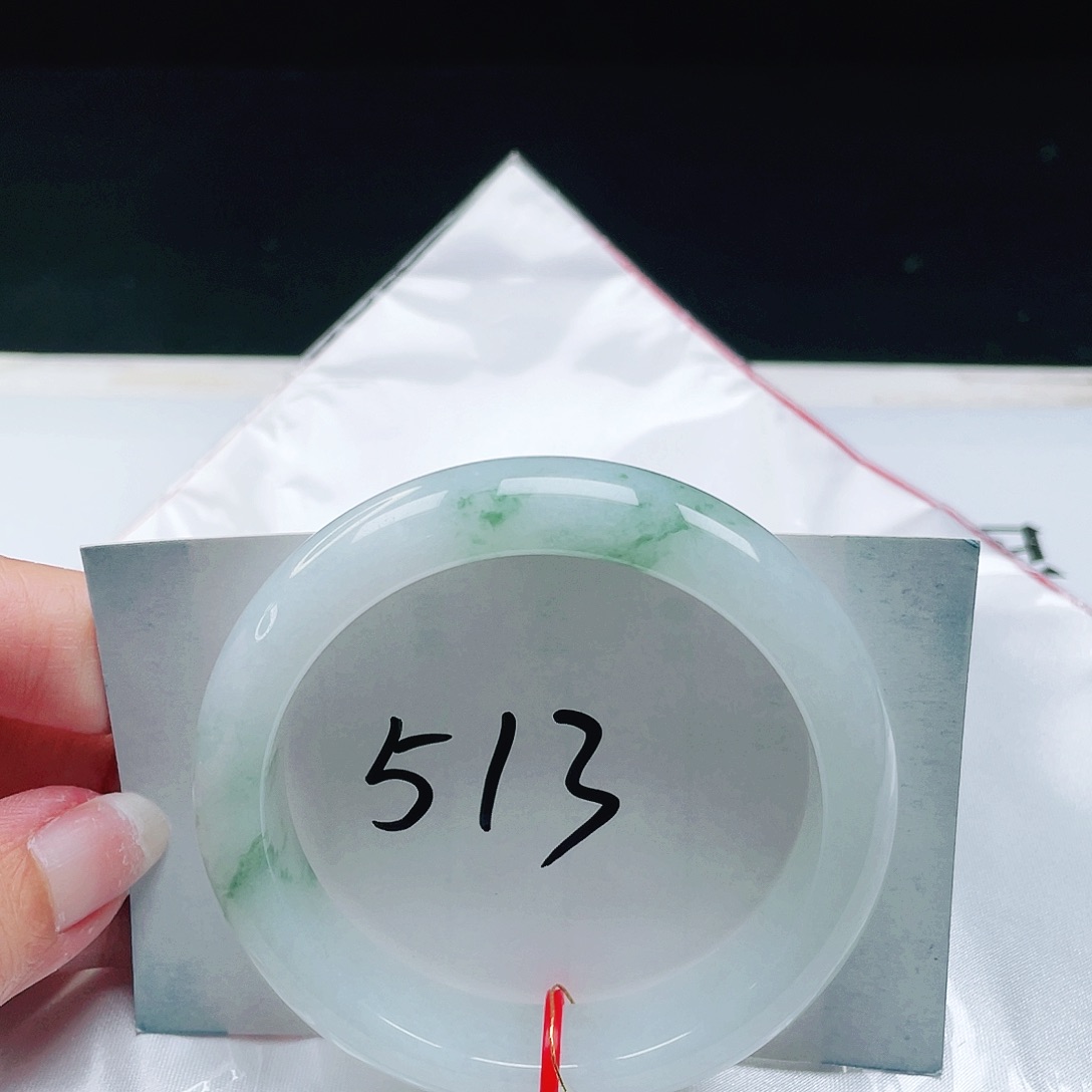 翡翠未镶嵌手镯缅甸翡翠54+