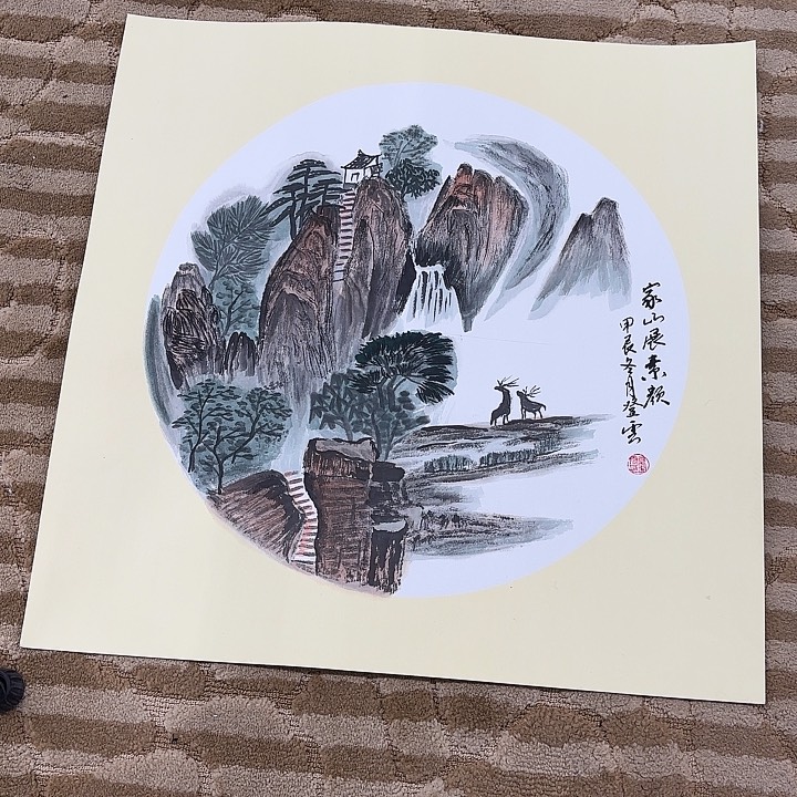 国画花鸟的翅膀是白色50.50