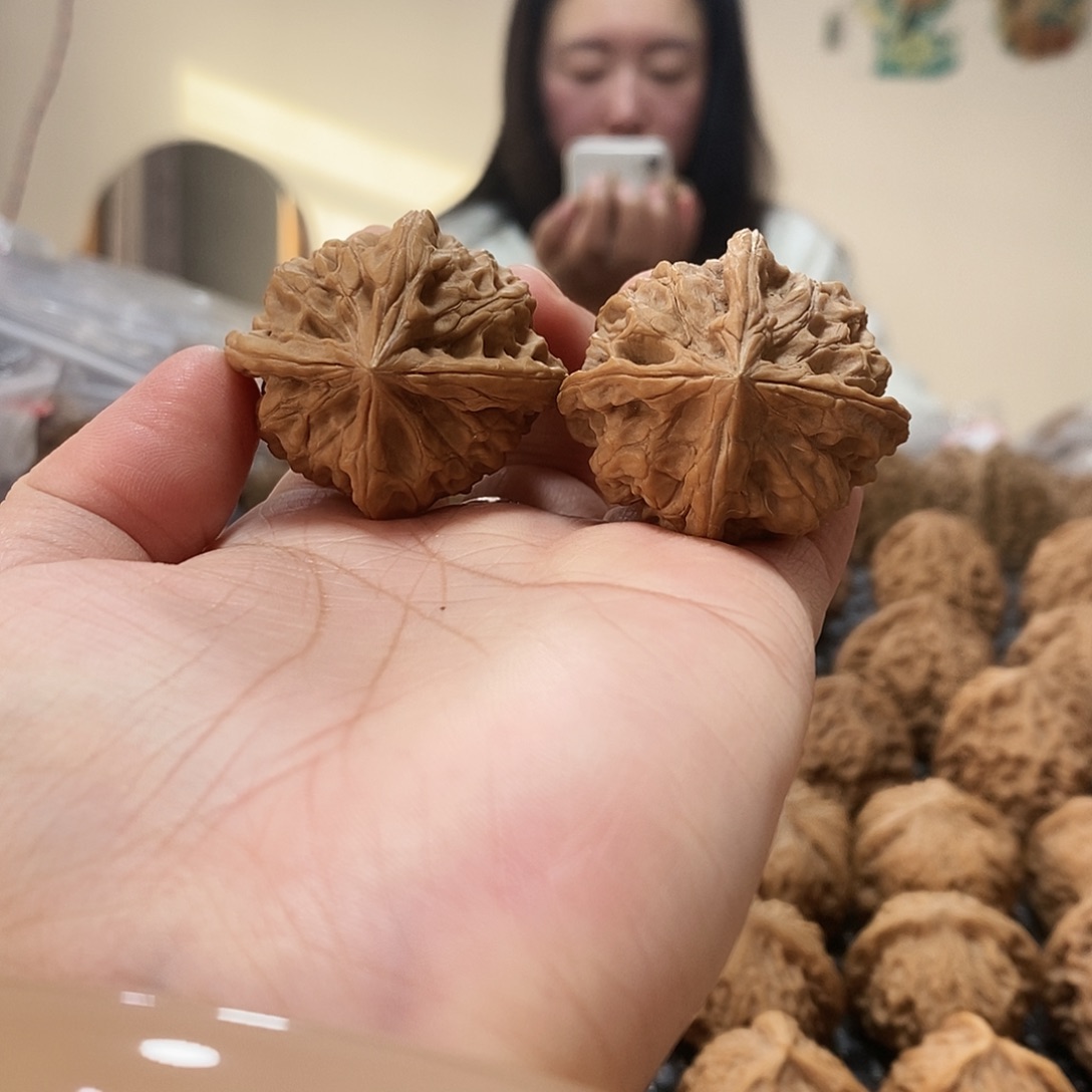 吊坠文玩核桃玉玺四棱