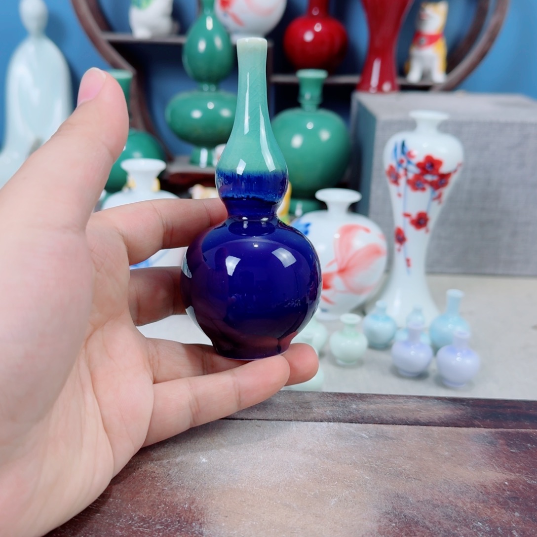 陶瓷手工小花器摆件