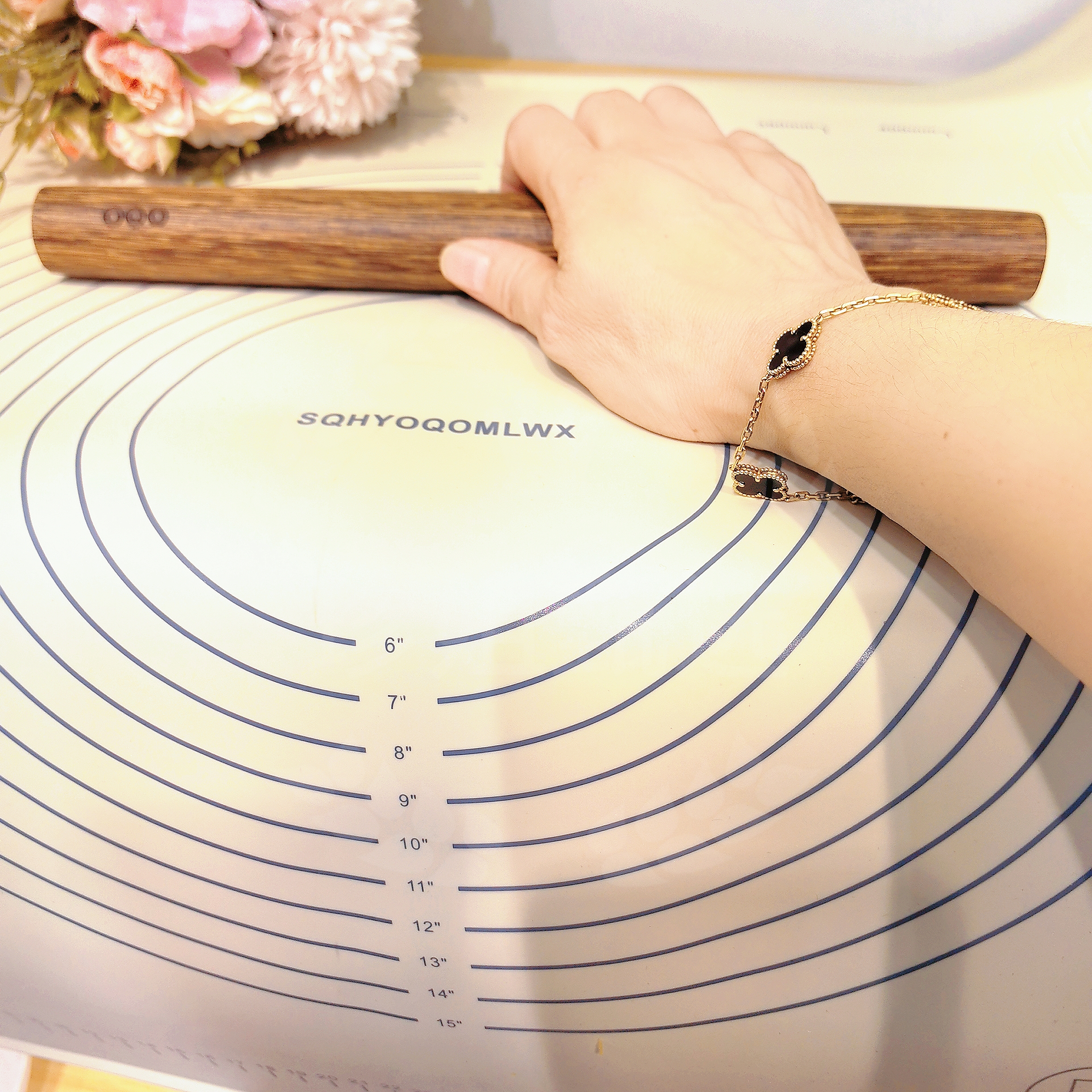 鸡翅木擀面杖揉面垫家用整木饺子皮擀面棍面仗压面棒子29.7cm